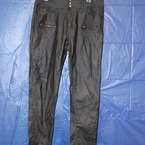 Black Ecupper Spandex Pants